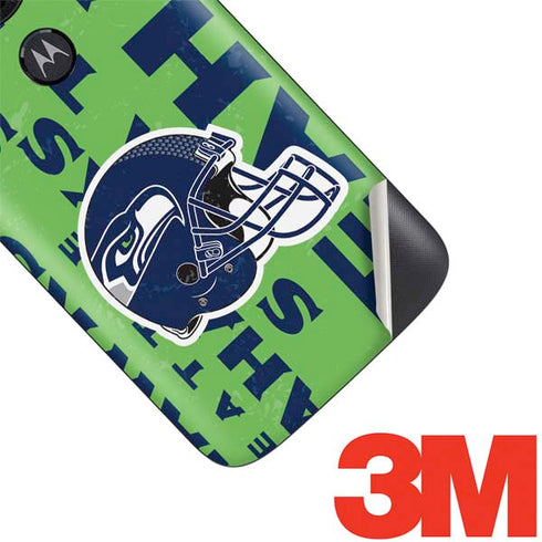 NFL Seattle Seahawks - Blast Green Moto E5 Play Skin